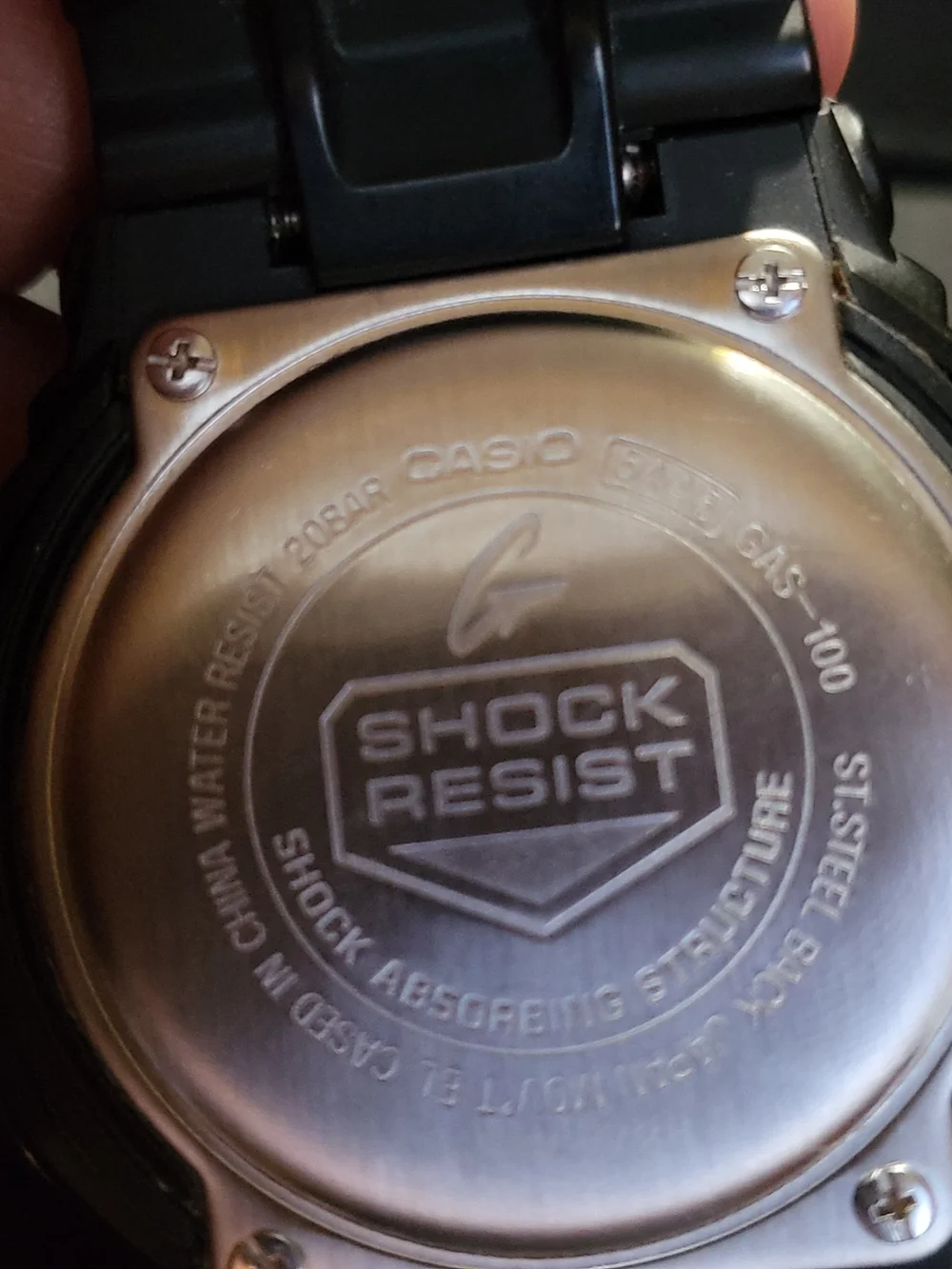 Casio G-Shock GAS-100 TOUGH SOLAR Black Analog-Digital Watch
